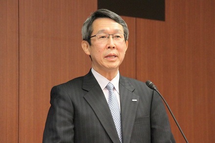 記者説明会に登壇したNTTドコモ 取締役常務執行役員の大松澤清博氏