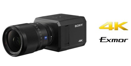 4K対応で35mmフルサイズCMOSイメージセンサーを搭載した「SNC-VB770」。同社のネットワークカメラでは初となるEマウント対応（画像はプレスリリースより）