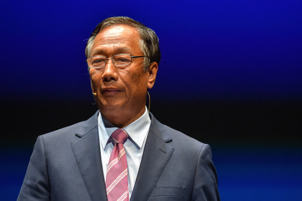 鴻海精密工業の郭台銘氏(c)Getty Images