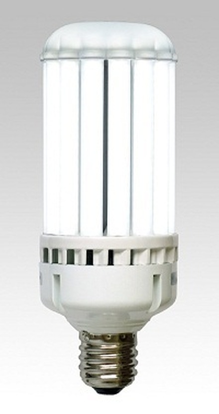 200Wタイプの水銀ランプと交換可能な本製品は、同社が5月に発売した水銀ランプ80Wタイプの交換用製品に続くラインナップとなる。発光面は拡散形で、柔らかな光となるように配慮されている（画像はプレスリリースより）
