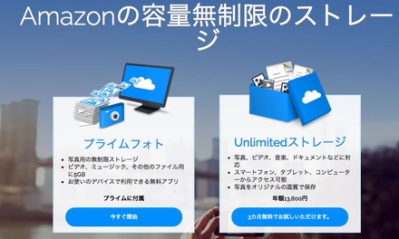 Amazon.co.jp、年額13,800円で全ファイル無制限ストレージプランを発表！