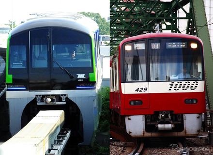 東京モノレールと京急電車