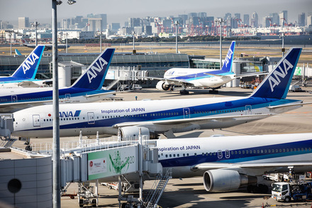 羽田空港の全日空機（写真は2016年3月撮影）　（C）Getty Images