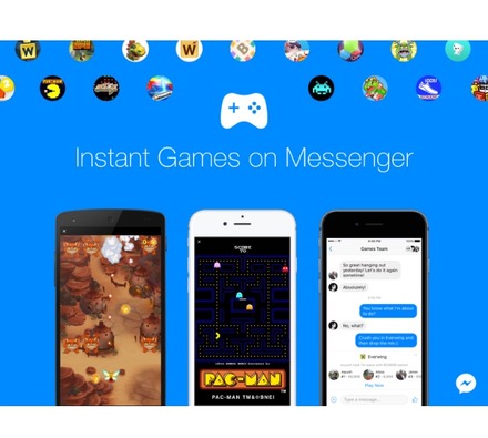 Facebook、メッセンジャー上でゲームできる新機能「Instant Games」発表