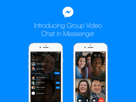 Facebookメッセンジャーにグループビデオチャット機能が追加！最大6人のビデオ通話が可能に