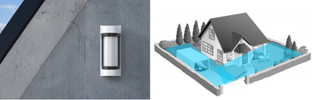 「VX SHIELD」はオプテックスの屋外警戒用侵入検知センサの新シリーズ。不正侵入を早期発見することで侵入を未然に防ぐ「事前抑止」を実現する（画像はプレスリリースより）