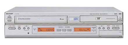 トリプルチューナー内蔵のDV-HRW35。VHS＆HDD＆DVD搭載の3 in 1レコーダー