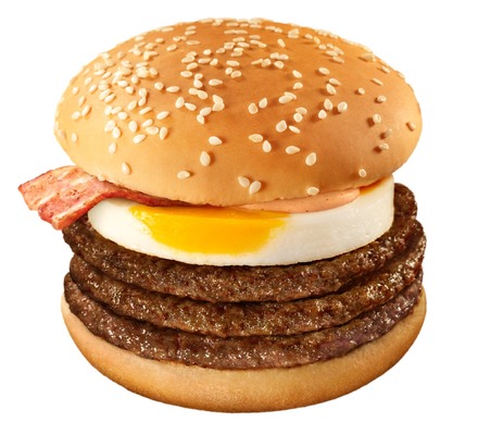 ビーフパティを3枚使用!マックから「月光バーガー」新登場