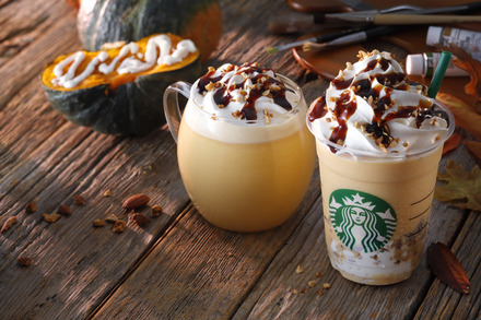 スタバから「えびすかぼちゃ」使用の新商品「クリーミー パンプキン フラペチーノ/ミルク」が登場