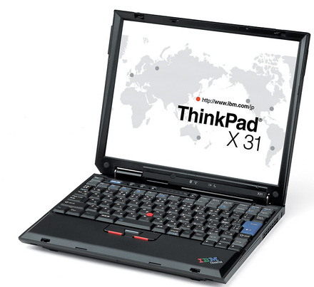 Pentium M 1.7GHz搭載のThinkPad X31