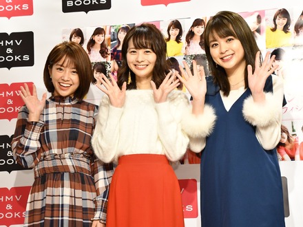 中川絵美里、高見侑里、沖田愛加【写真：竹内みちまろ】