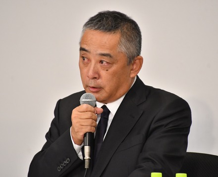 吉本興業の岡本昭彦社長記者会見【写真：竹内みちまろ】