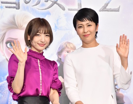 神田沙也加、松たか子【写真：竹内みちまろ】