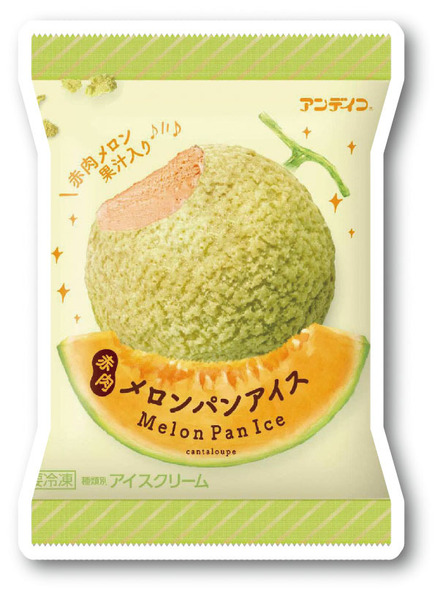 ファミマの人気商品「メロンパンアイス」が“赤肉”になって新登場!