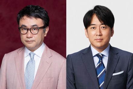 （左から）三谷幸喜、安住紳一郎ＴＢＳアナウンサー(C)TBS