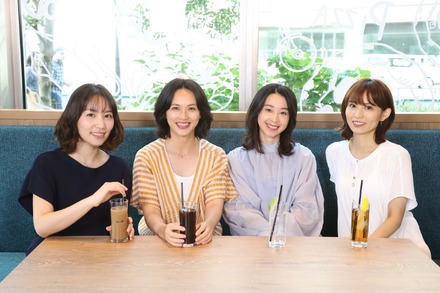 左から）徳永えり、臼田あさ美、瀬戸さおり、市川由衣（c）フジテレビ