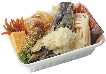 なす天おろしうどん弁当