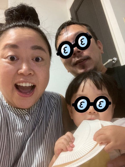 江上敬子（ニッチェ）家族写真