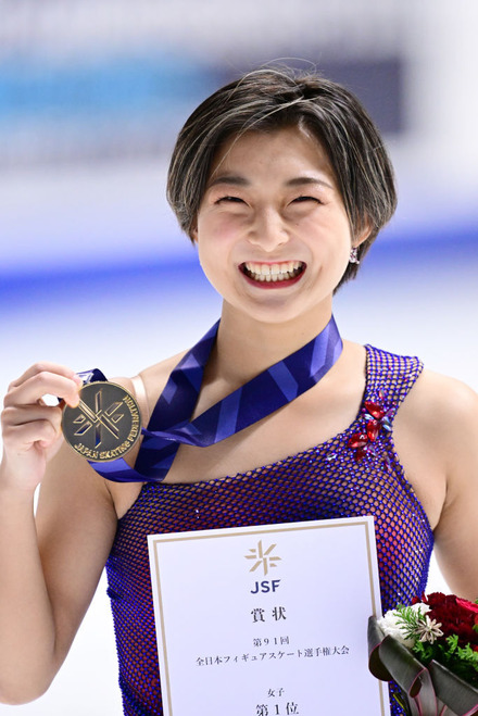 坂本花織 (Photo by Atsushi Tomura/Getty Images)