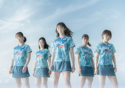 卓球女子日本代表選手2023年度オフィシャルユニフォーム