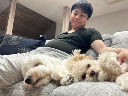 井上裕介、愛犬