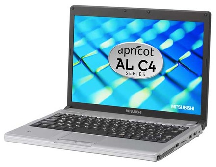 三菱電機、重さ約886gの軽量ビジネスノートPC「apricot AL C4シリーズ