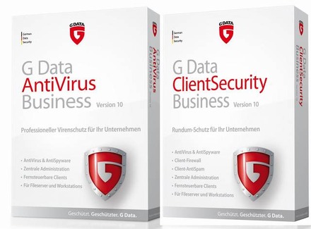 「G Data AntiVirus Business」「G Data ClientSecurity Business」製品パッケージ