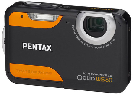 PENTAX Optio WS80（ブラックプラスオレンジ）
