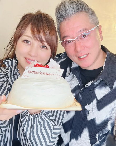渡辺美奈代、結婚28周年を報告　息子・矢島愛弥からのケーキプレゼントに喜び