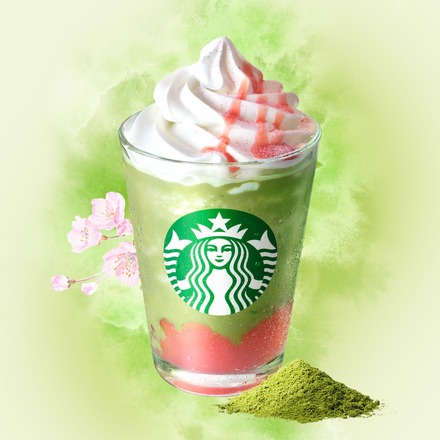 抹茶と桜わらびもち フラペチーノ®