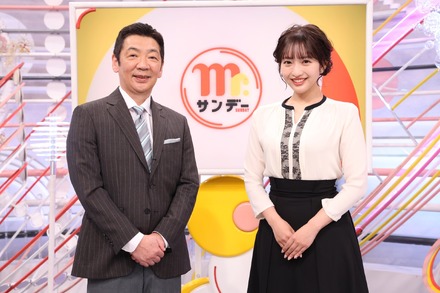 （左から）宮根誠司、藤本万梨乃フジテレビアナウンサー　（C）フジテレビ