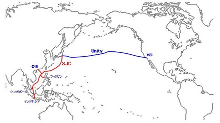 日本とシンガポールの間を接続する「South-East Asia Japan Cable」