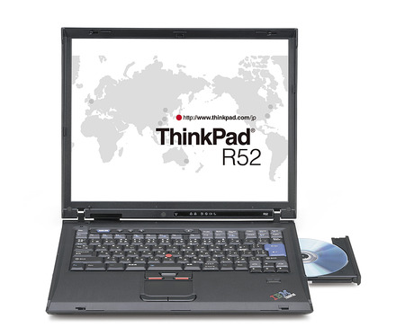 指紋センサーを搭載したThinkPad R52