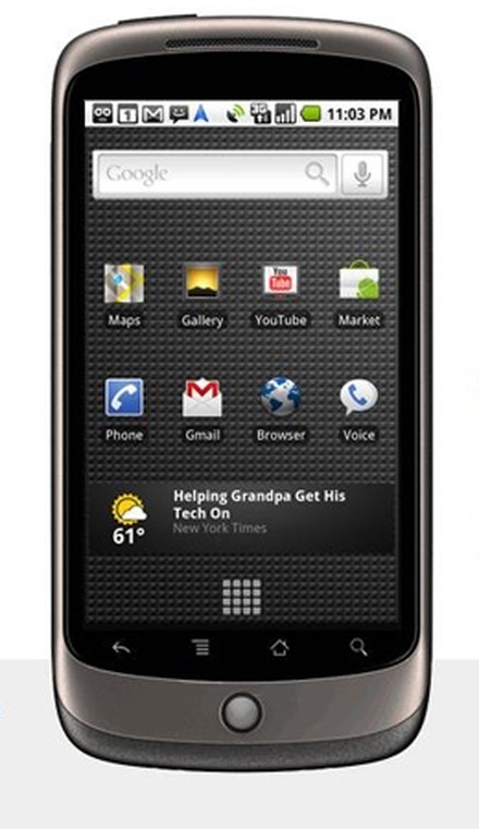 Android 2.1を搭載したスマートフォン「Nexus One」