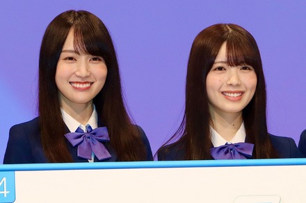 乃木坂46の賀喜遥香と筒井あやめ【撮影：浜瀬将樹】