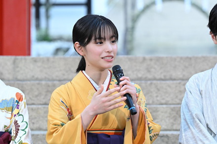 新ドラマ『ちはやふる－めぐり－』（日本テレビ）のヒット祈願　（C）日本テレビ