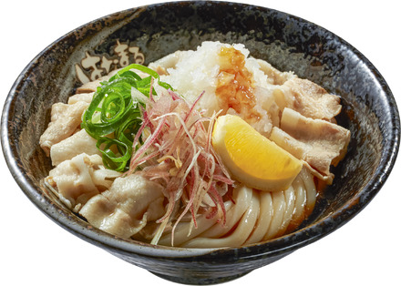 ３種薬味で食べる 豚しゃぶうどん　(中)880円