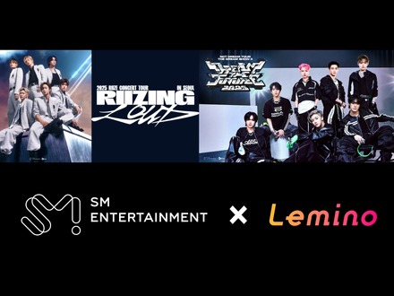 RIIZE、NCT DREAMのライブ映像がLeminoプレミアムで独占配信！「SM ENTERTAINMENT×Lemino」第1弾
