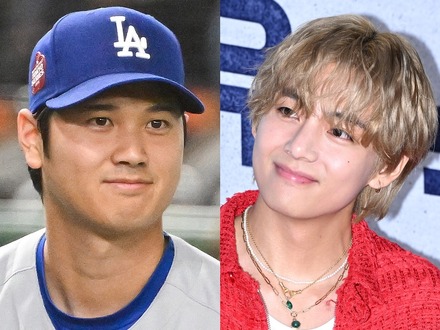 大谷翔平ら所属ドジャースの始球式がBTS・Vファンの祝祭に！超大型バナーなど影響拡散