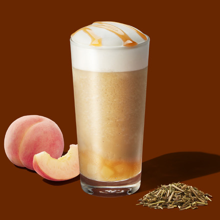 『白桃とほうじ茶のムース ティー フラペチーノ』