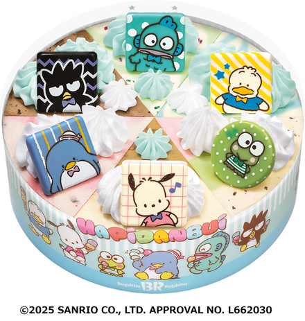 はぴだんぶい パレット６　4,000円(税込)©2025 SANRIO CO., LTD. APPROVAL NO. L662030