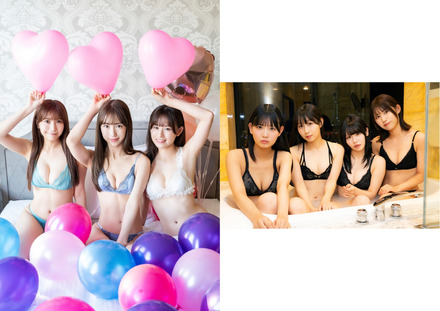 ＜左＞『B.L.T.2025年11月号 セブンネットショッピング限定 SKE48 Teamくまちゃん版」（東京ニュース通信社刊）撮影／佐藤佑一　＜右＞「B.L.T.2025年11月号セブンネットショッピング 限定SKE48 Teamかほりん版』（東京ニュース通信社刊）撮影／田中健児