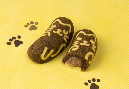 東京ばな奈ぶにゃんこ チョコバナナ味、「見ぃつけたっ」4個入 734円(本体価格680円)、8個入 1,350円(本体価格1,250円)