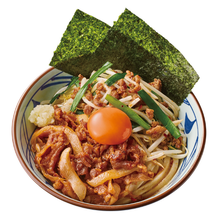 完全新作『旨辛 肉盛りニラ玉ぶっかけうどん』