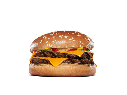 Aセット『フレームスモーク ダブルチーズバーガー』　セット1,190円