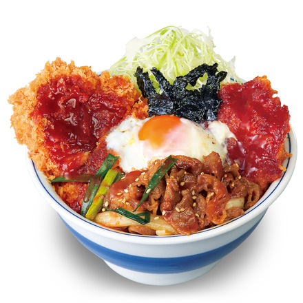 牛豚鶏のプルコギビビンカツ丼(税込979円)