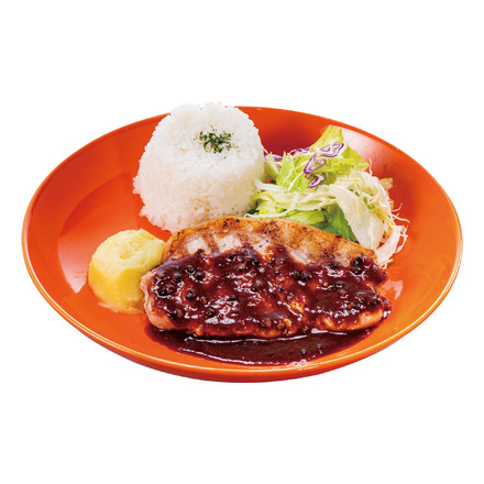 国産豚ロースのグリル（スープバー付、ライス大盛り無料（税込1,089円）