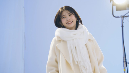 出口夏希　明治「メルティーキッス」新CMメイキング