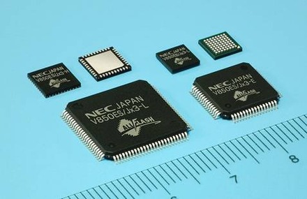 NECエレクトロニクスのフラッシュメモリ内蔵32ビットマイコン