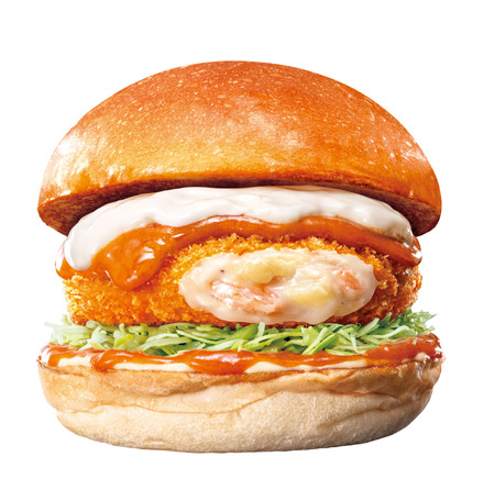 海老ビスク えびグラタンバーガー(590円)